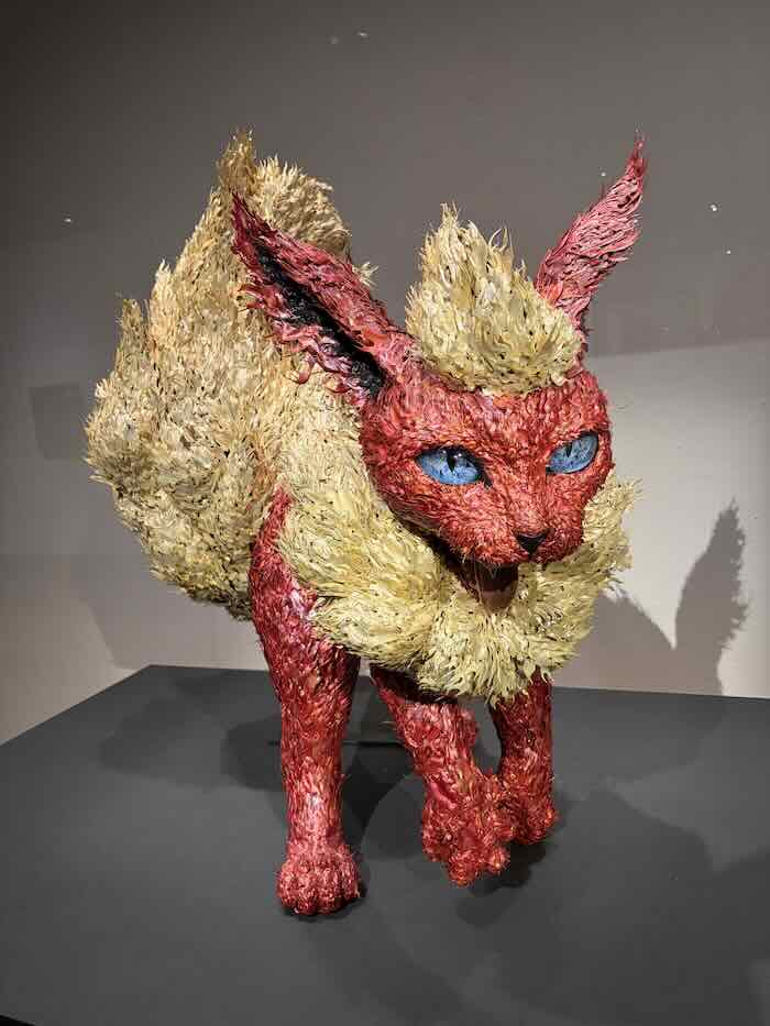 ポケモン×工芸展で展示されていたブースターの工芸作品