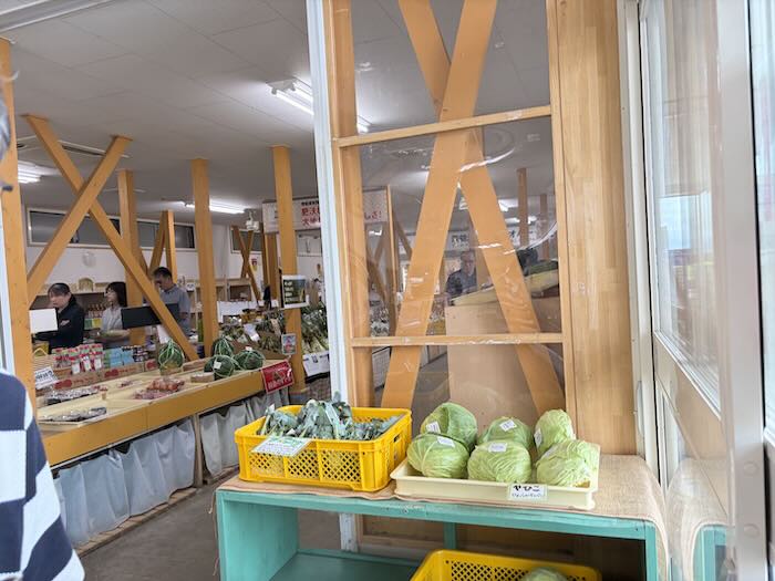 道の駅 とうや湖の野菜売り場