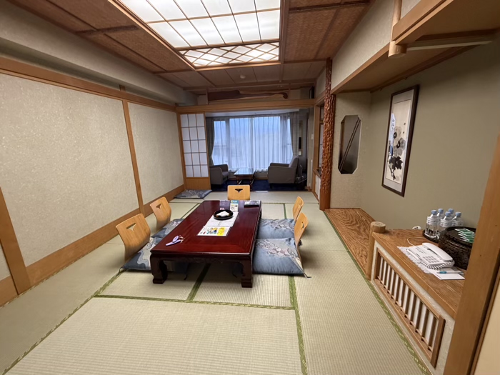 北海道・阿寒湖のニュー阿寒ホテルに宿泊した和室の部屋