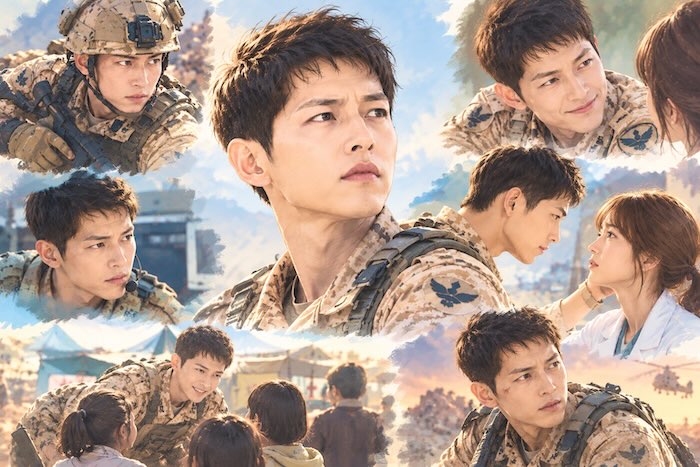 『太陽の末裔』ユ・シジンの真剣な表情と笑顔